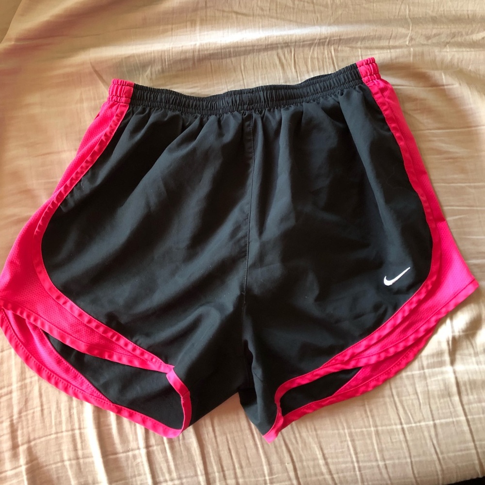 Black and Pink Nike Dri-Fit Shorts
